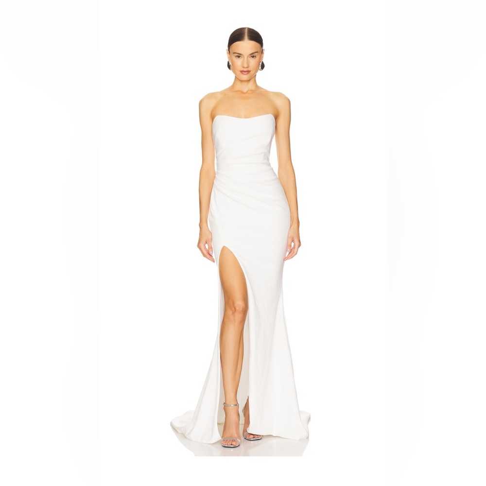 Katie May White Strapless Wedding Gown